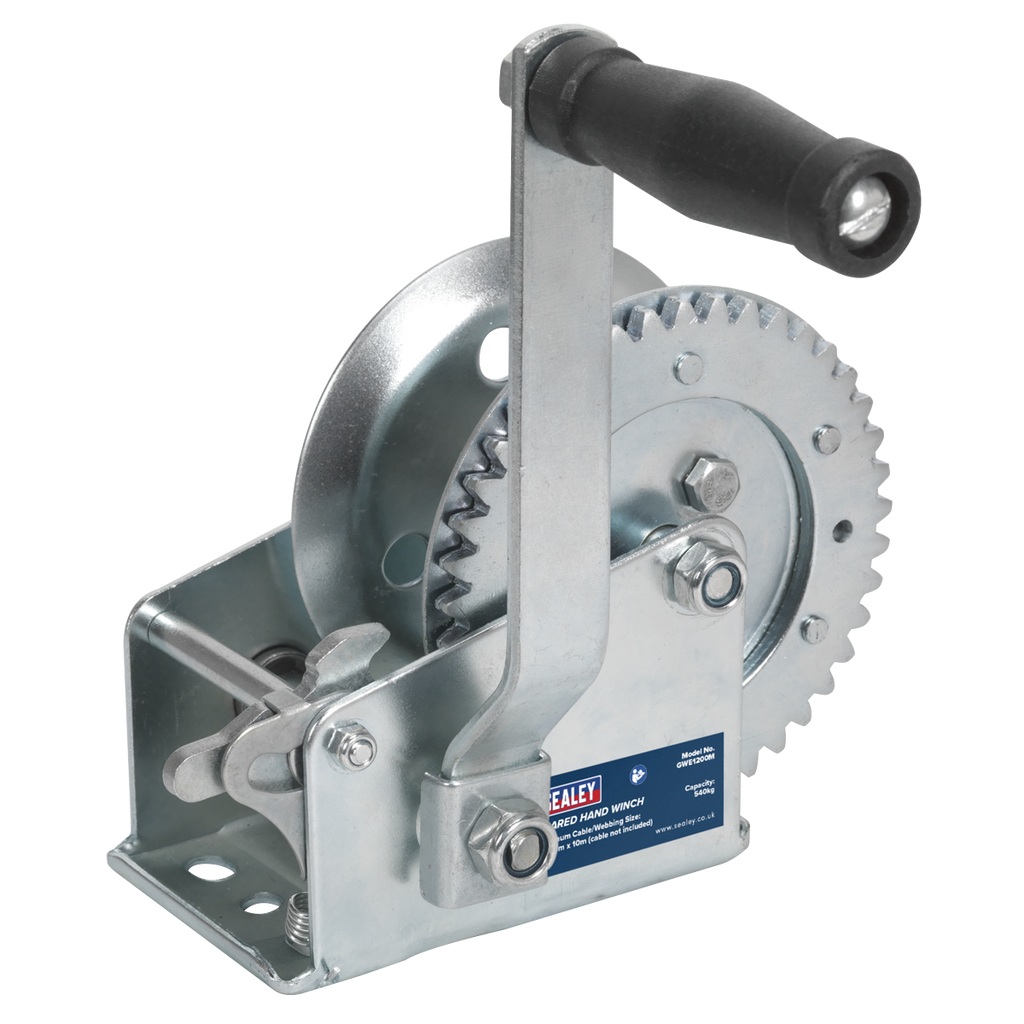 Geared Hand Winch 540kg Capacity GWE1200M