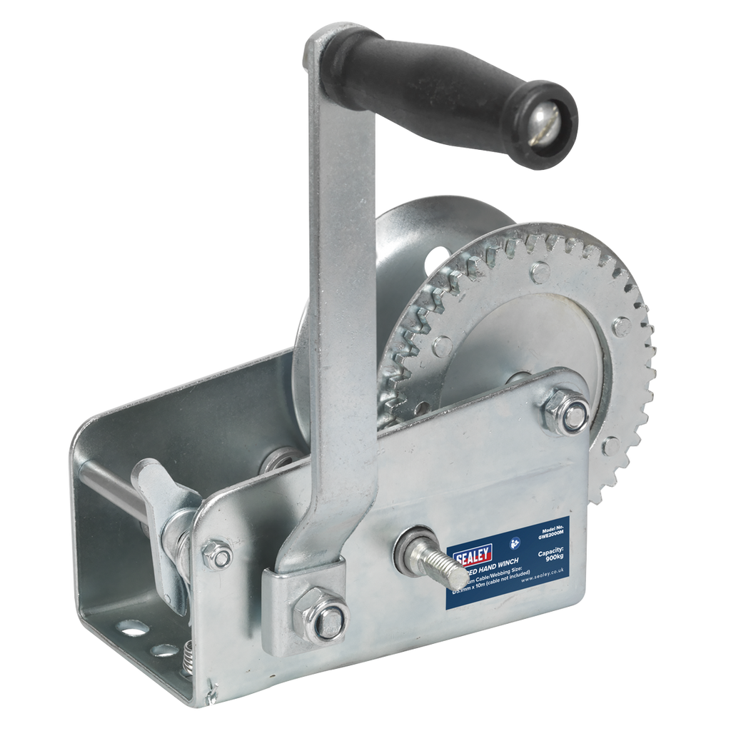 Geared Hand Winch 900kg Capacity GWE2000M
