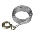 Winch Cable/Wire Rope with Forged Hook 5.1mm x 10m 810kg Breaking Strength GWEC12