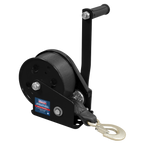 Geared Hand Winch with Brake & Webbing 540kg Capacity GWW1200B