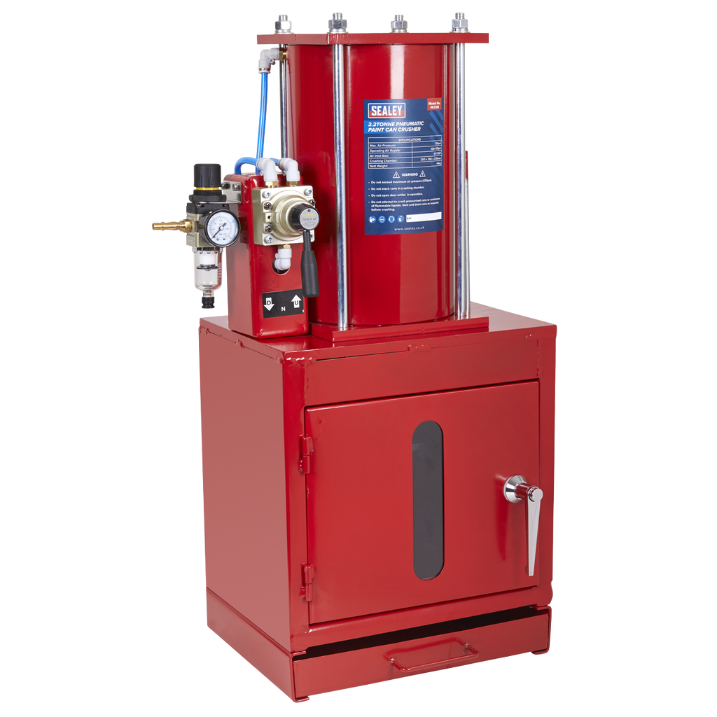 Pneumatic Paint Can Crusher 2.2 Tonne HCC08