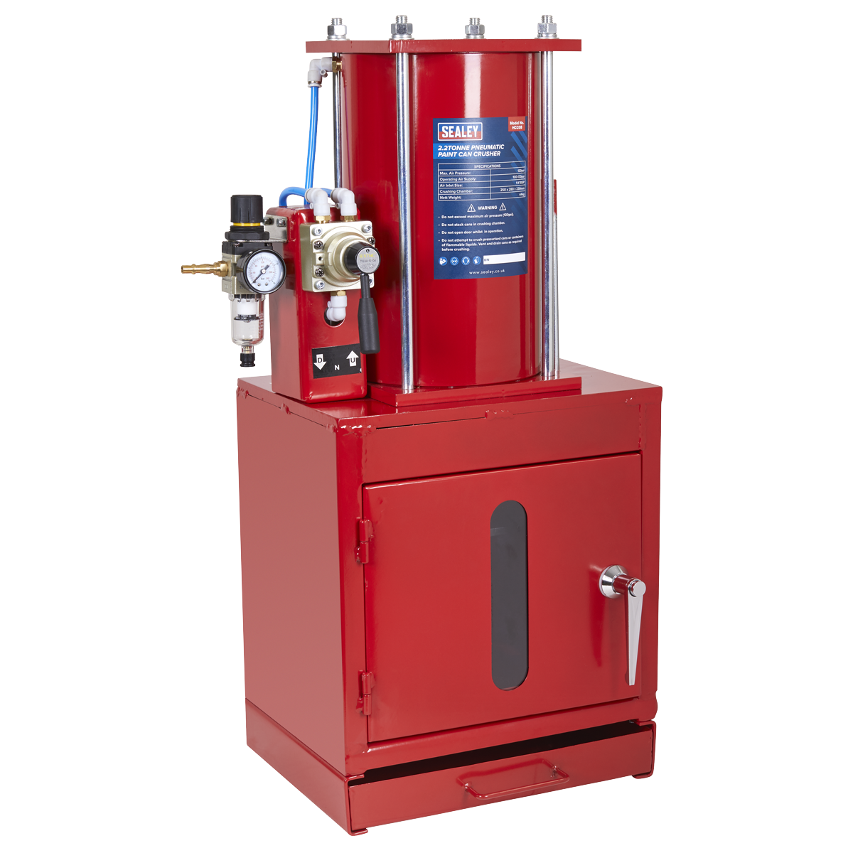 Pneumatic Paint Can Crusher 2.2 Tonne HCC08