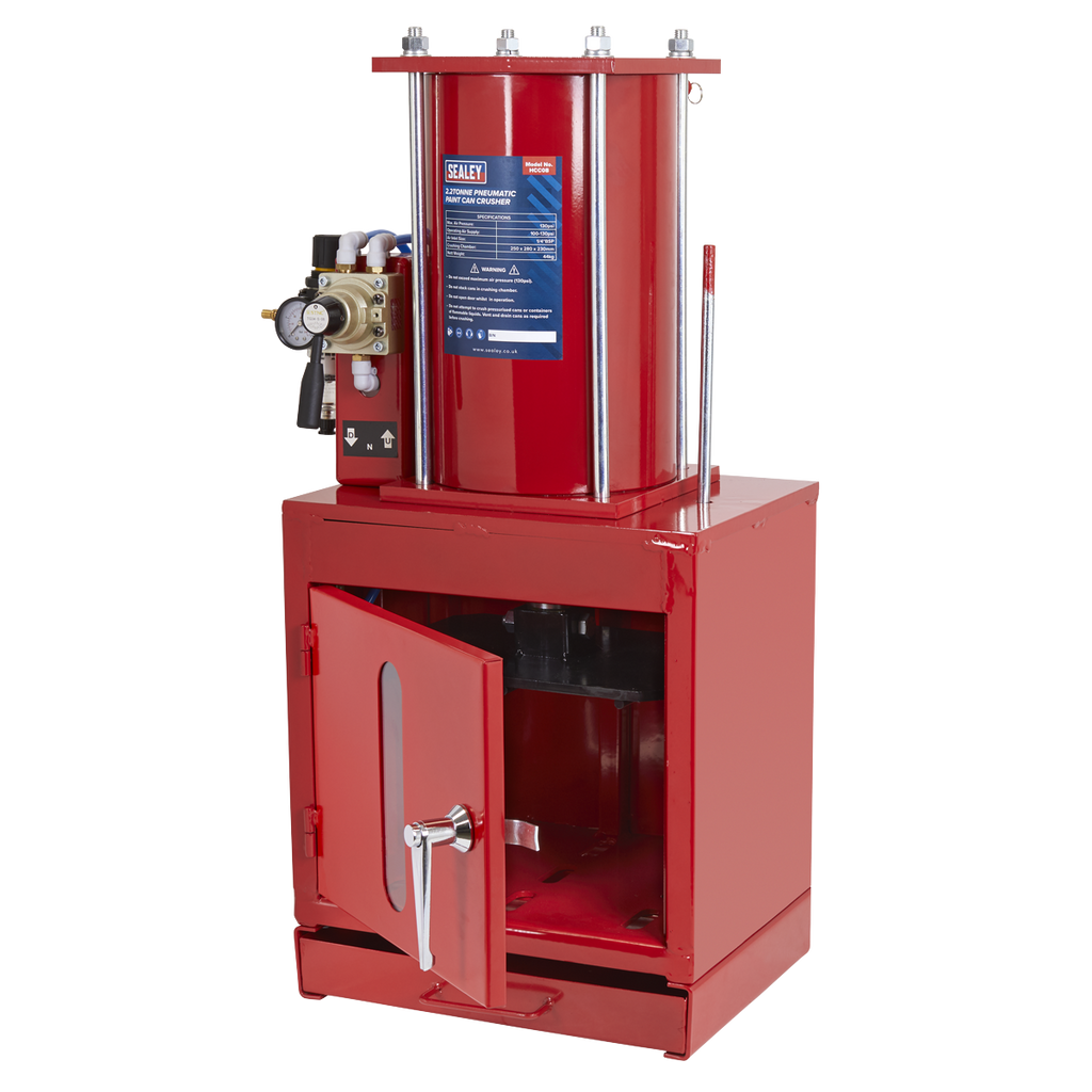 Pneumatic Paint Can Crusher 2.2 Tonne HCC08