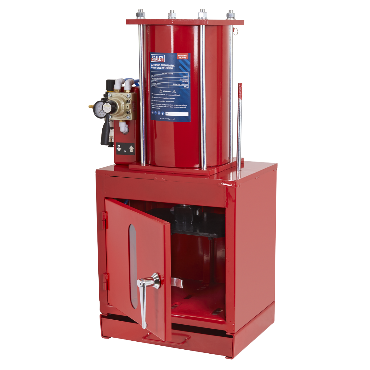 Pneumatic Paint Can Crusher 2.2 Tonne HCC08