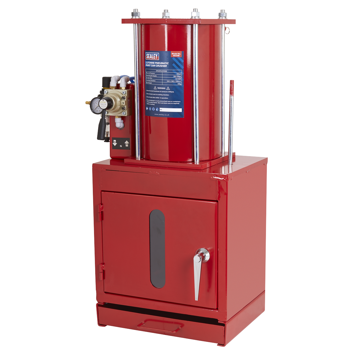 Pneumatic Paint Can Crusher 2.2 Tonne HCC08