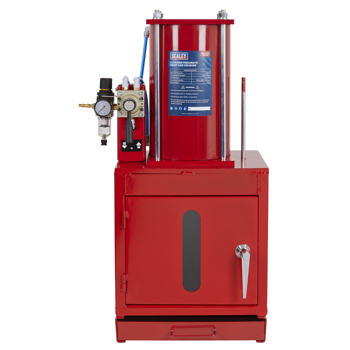 Pneumatic Paint Can Crusher 2.2 Tonne HCC08
