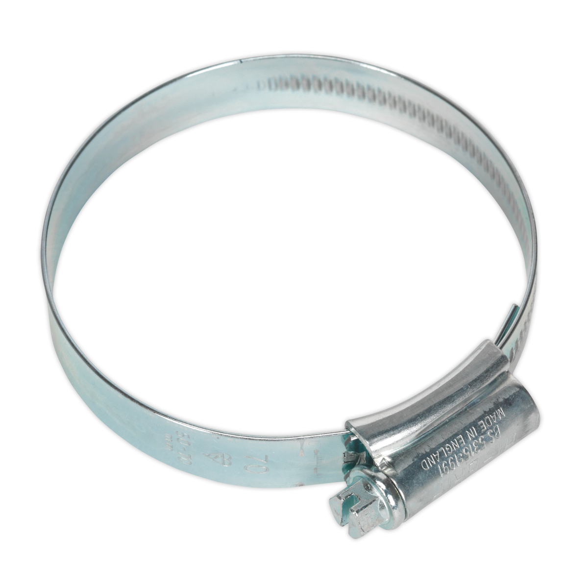 HI-GRIP® Zinc Plated Hose Clip 50-70mm - Pack of 10 HCJ3