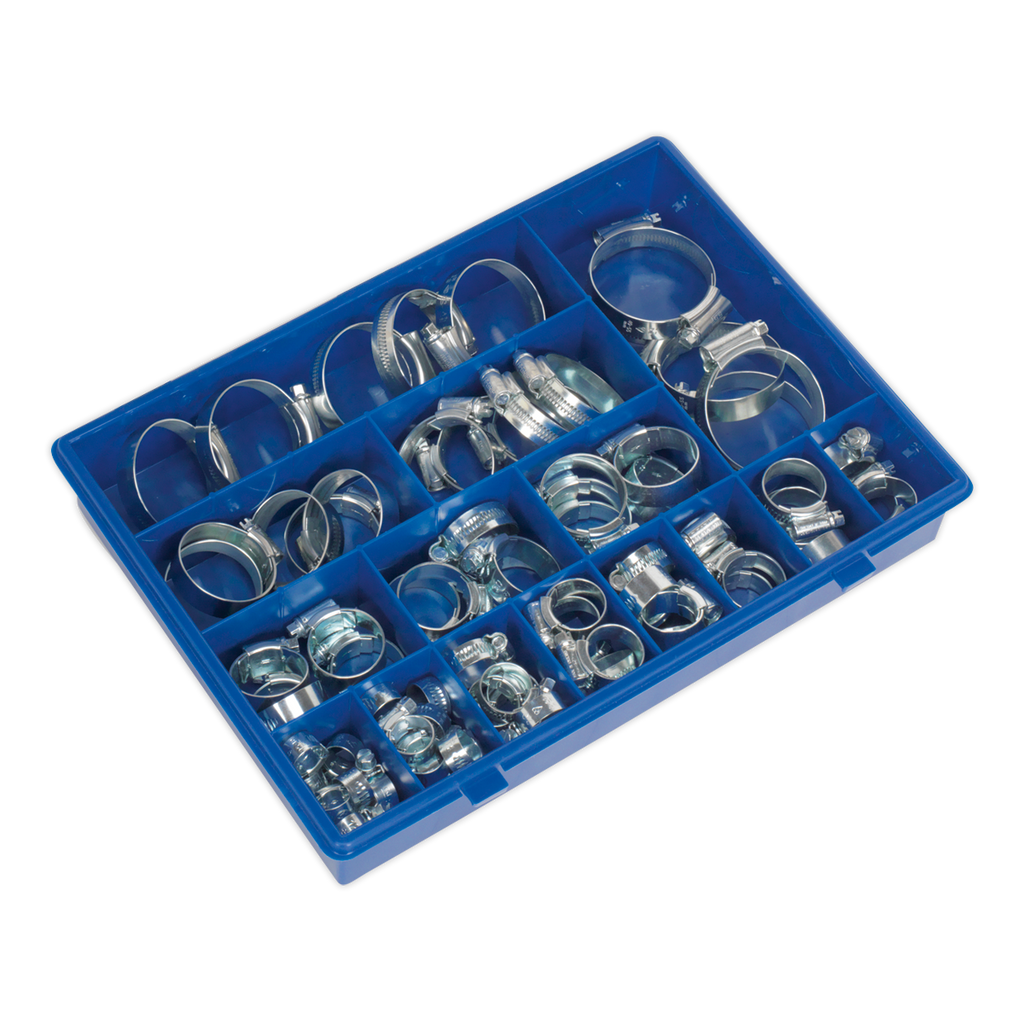 HI-GRIP® Zinc Plated Hose Clip Assortment 9.5-55mm 81pc HCJ85AC