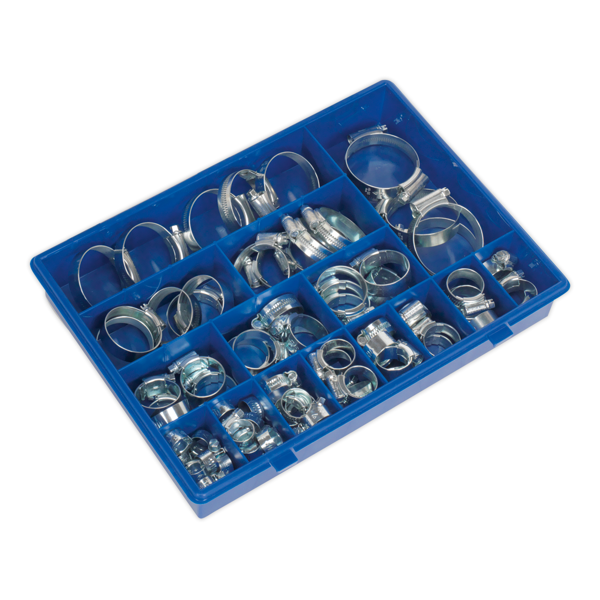 HI-GRIP® Zinc Plated Hose Clip Assortment 9.5-55mm 81pc HCJ85AC