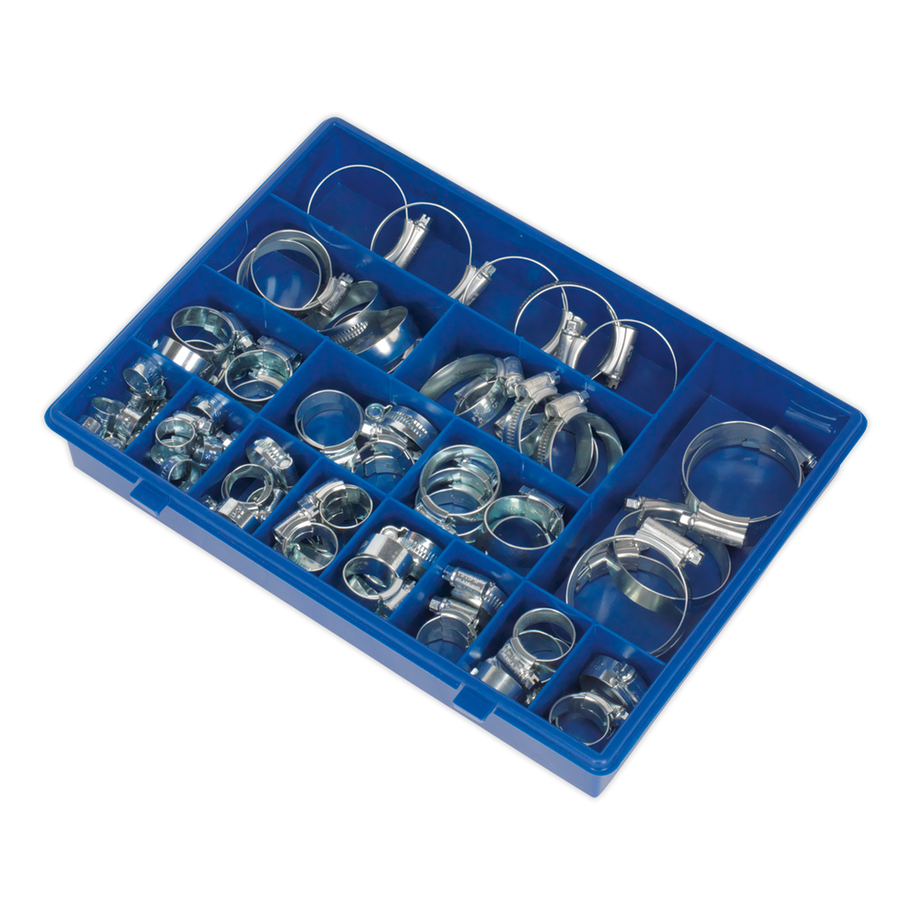 HI-GRIP® Zinc Plated Hose Clip Assortment 9.5-55mm 81pc HCJ85AC