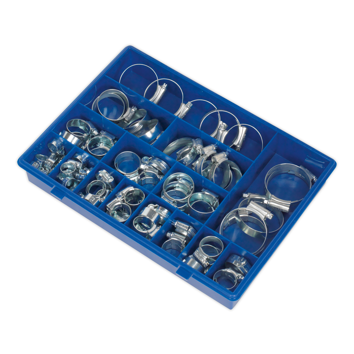 HI-GRIP® Zinc Plated Hose Clip Assortment 9.5-55mm 81pc HCJ85AC