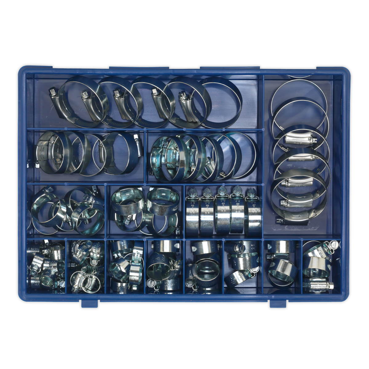 HI-GRIP® Zinc Plated Hose Clip Assortment 9.5-55mm 81pc HCJ85AC