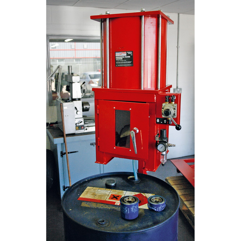 Pneumatic Oil Filter Crusher HFC08