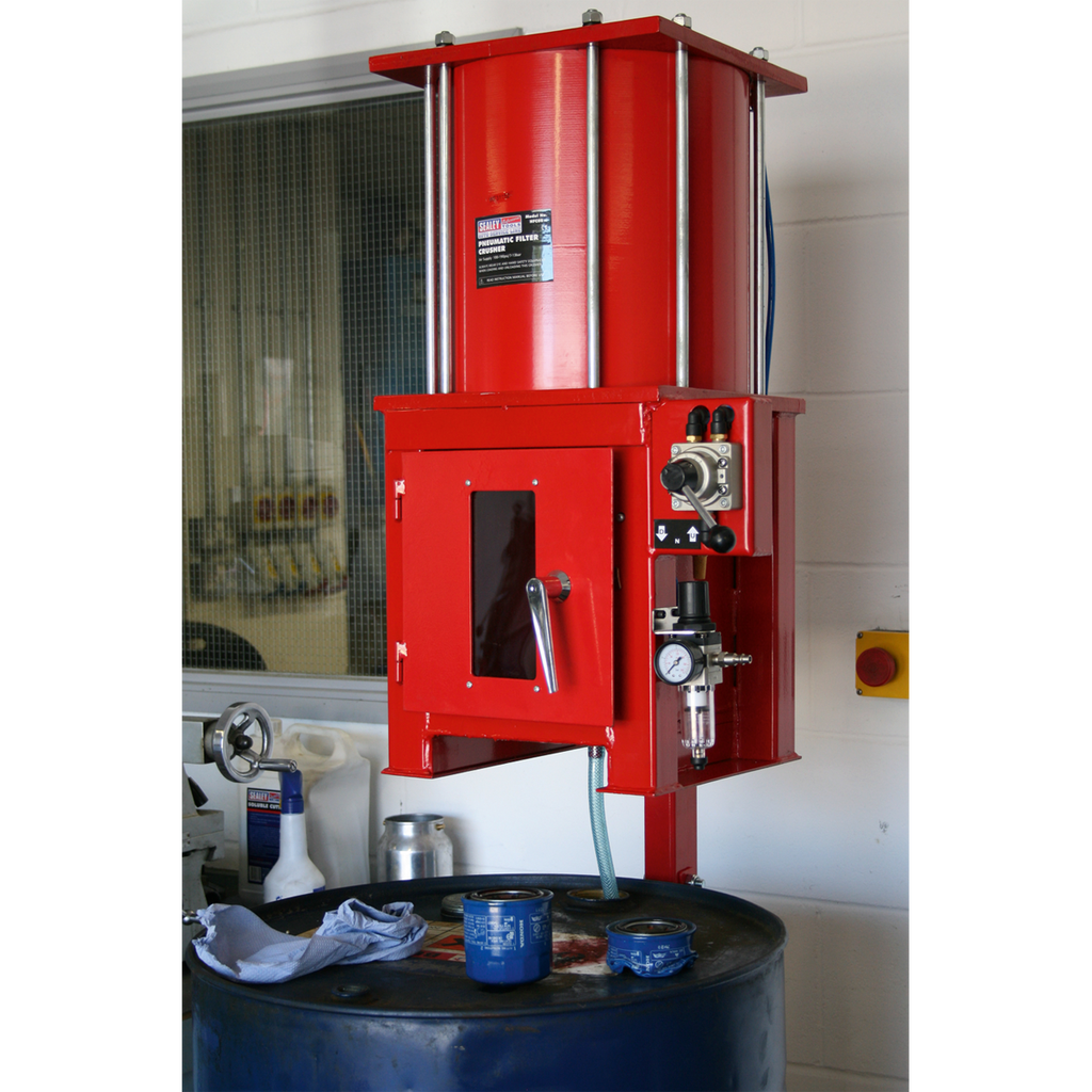 Pneumatic Oil Filter Crusher HFC08