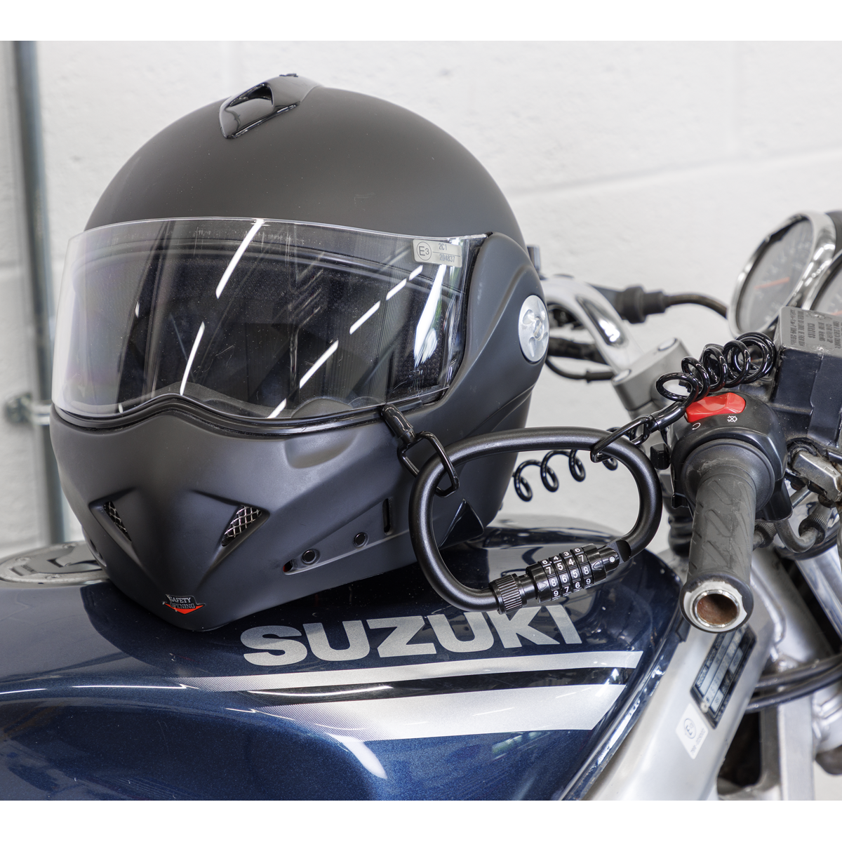 Helmet/Gear Lock with Cable HGL02
