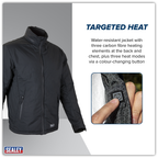 5V Heated Rain Jacket with Power Bank - Medium HJ02KIT