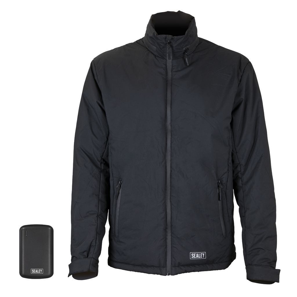 5V Heated Rain Jacket with Power Bank - Medium HJ02KIT