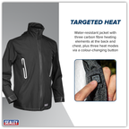 5V Heated Rain Jacket with Power Bank 20Ah - Medium HJ06KIT