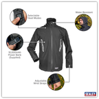 5V Heated Rain Jacket with Power Bank 20Ah - Medium HJ06KIT