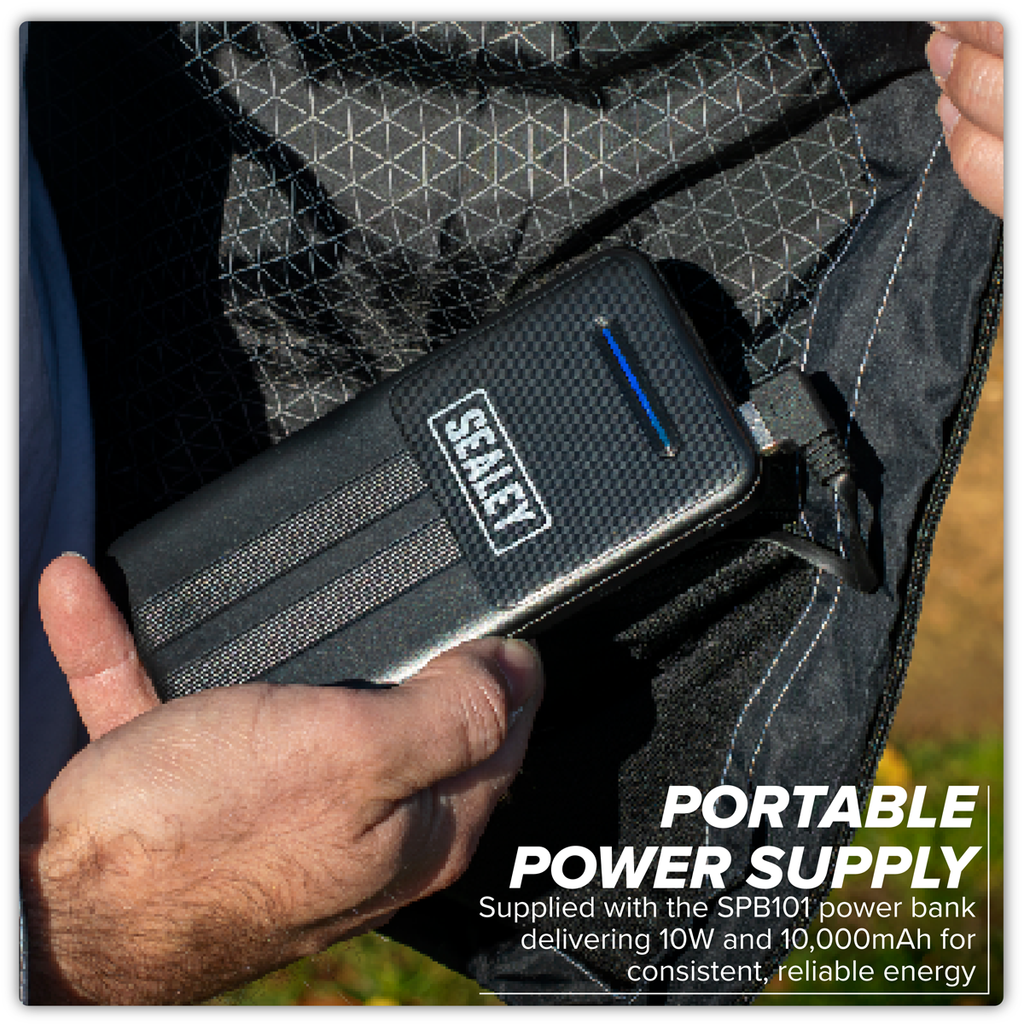5V Heated Rain Jacket with Power Bank 20Ah - Medium HJ06KIT