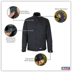 5V Heated Rain Jacket with Power Bank 20Ah - Large HJ07KIT