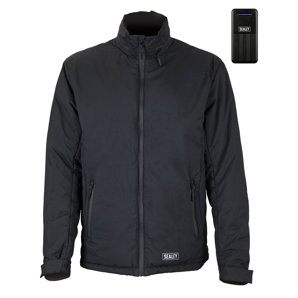 5V Heated Rain Jacket with Power Bank 20Ah - Large HJ07KIT
