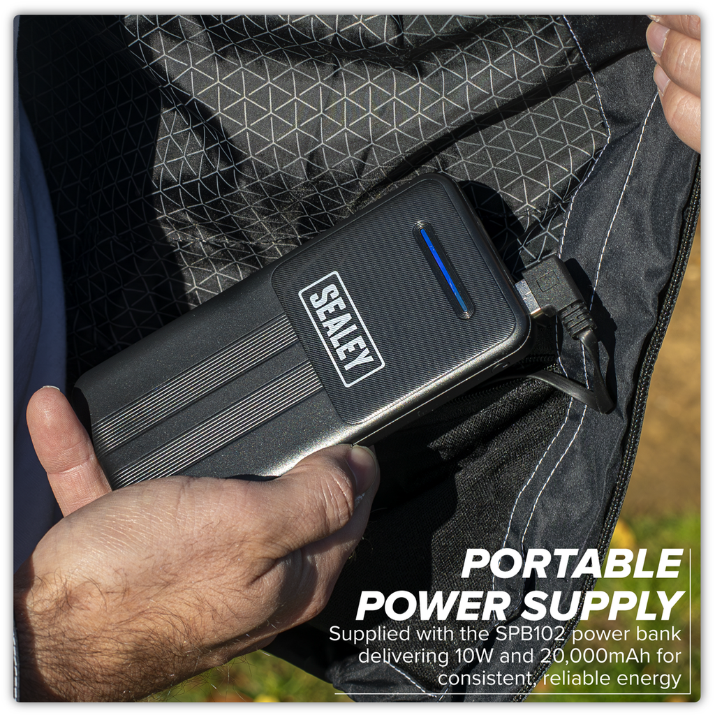 5V Heated Rain Jacket with Power Bank 20Ah - X-Large HJ08KIT