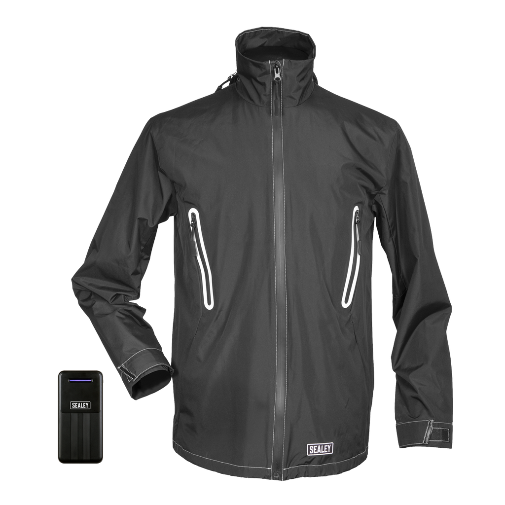5V Heated Rain Jacket with Power Bank 20Ah - X-Large HJ08KIT