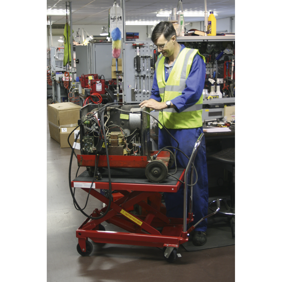 Hydraulic Scissor Lift Platform Table 500kg Capacity HPT500