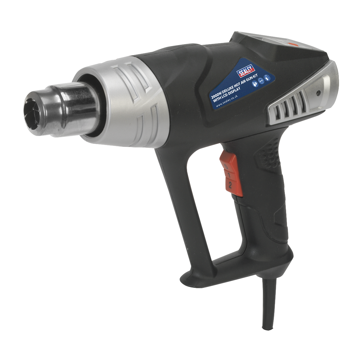 2000W Deluxe Heat Gun Kit with LCD Display 80-600°C HS104K