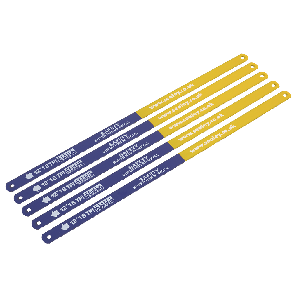HSS Bi-Metal Hacksaw Blade 18tpi 300mm - Pack of 5 HSB0518
