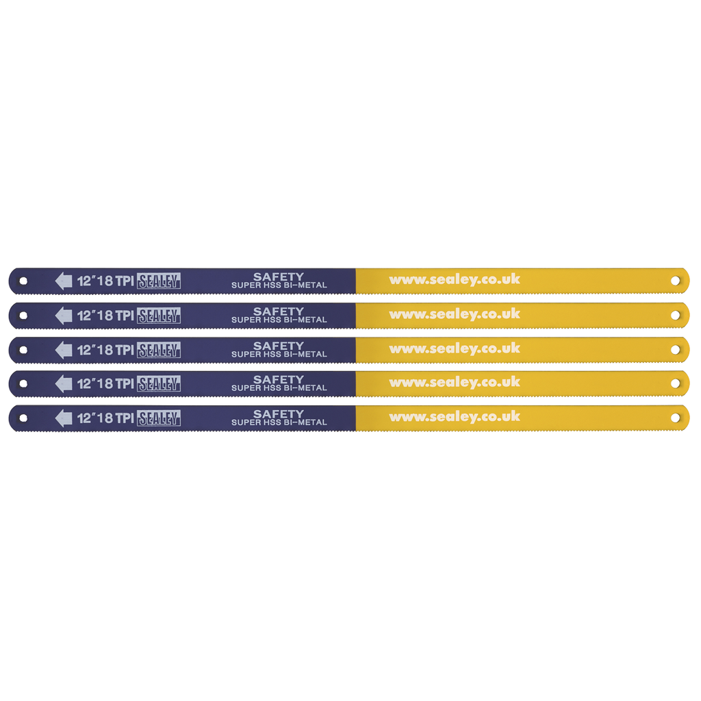 HSS Bi-Metal Hacksaw Blade 18tpi 300mm - Pack of 5 HSB0518