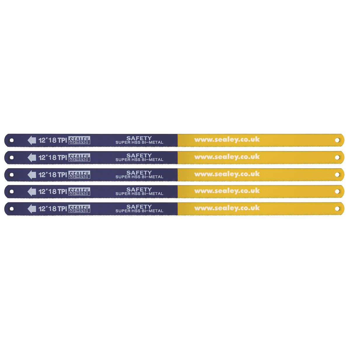 HSS Bi-Metal Hacksaw Blade 18tpi 300mm - Pack of 5 HSB0518