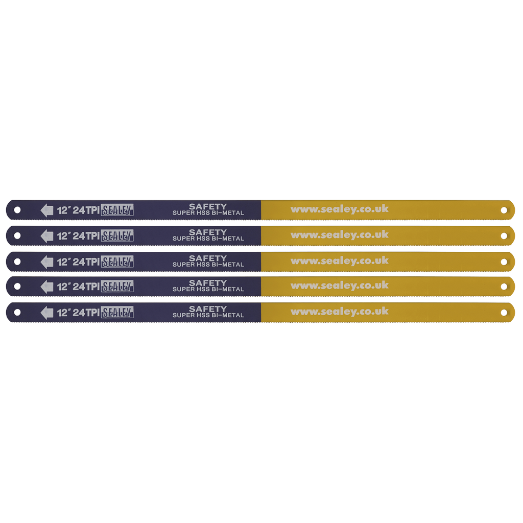 HSS Bi-Metal Hacksaw Blade 24tpi 300mm - Pack of 5 HSB0524