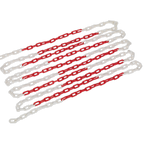 Plastic Chain 25m x 6mm - Red/White HSC25M