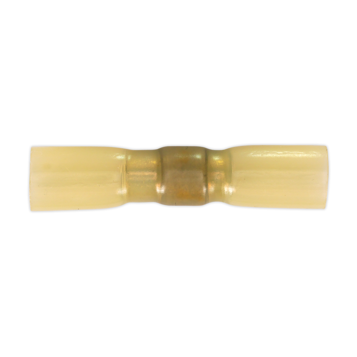 Heat Shrink Butt Connector with Crimp & Solder, Yellow - Pack of 25 HSSB25Y