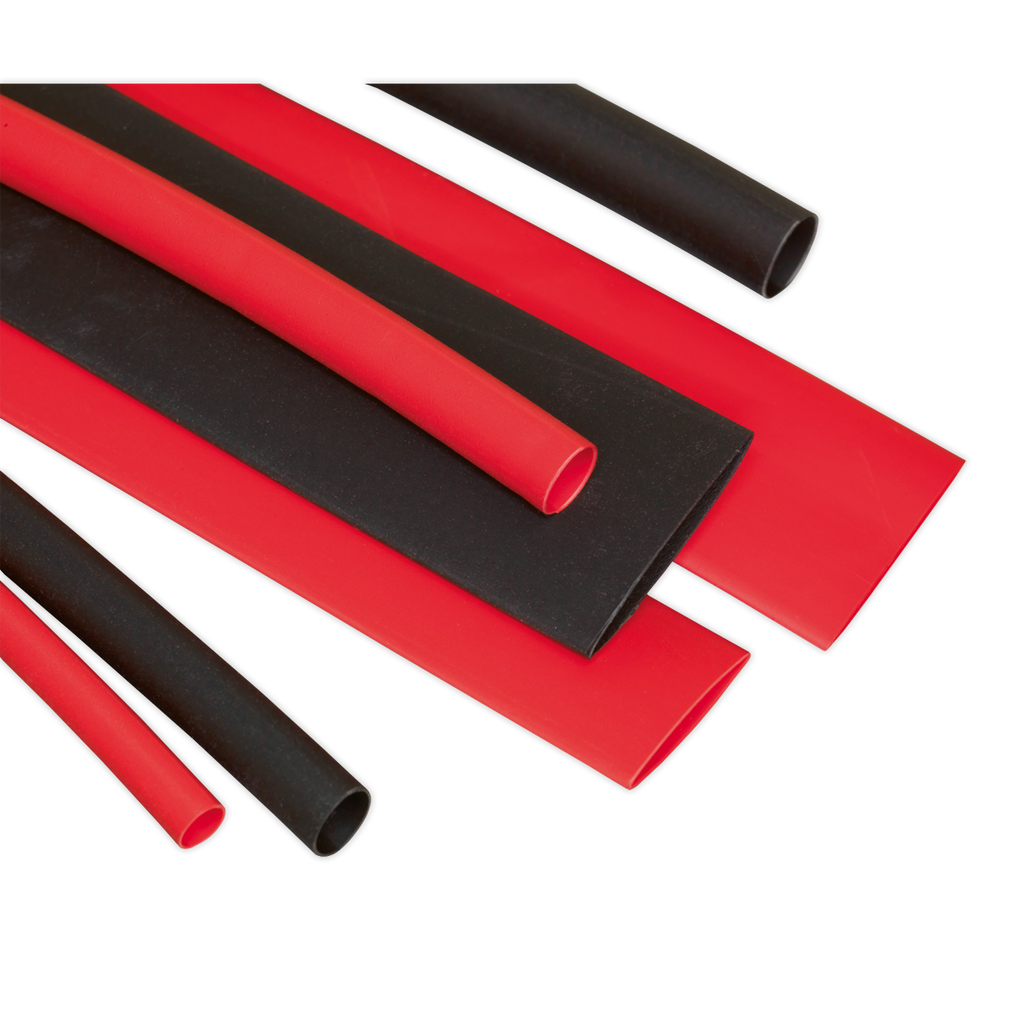 Heat Shrink Tubing Assortment 100mm 95pc - Black & Red HST100BR