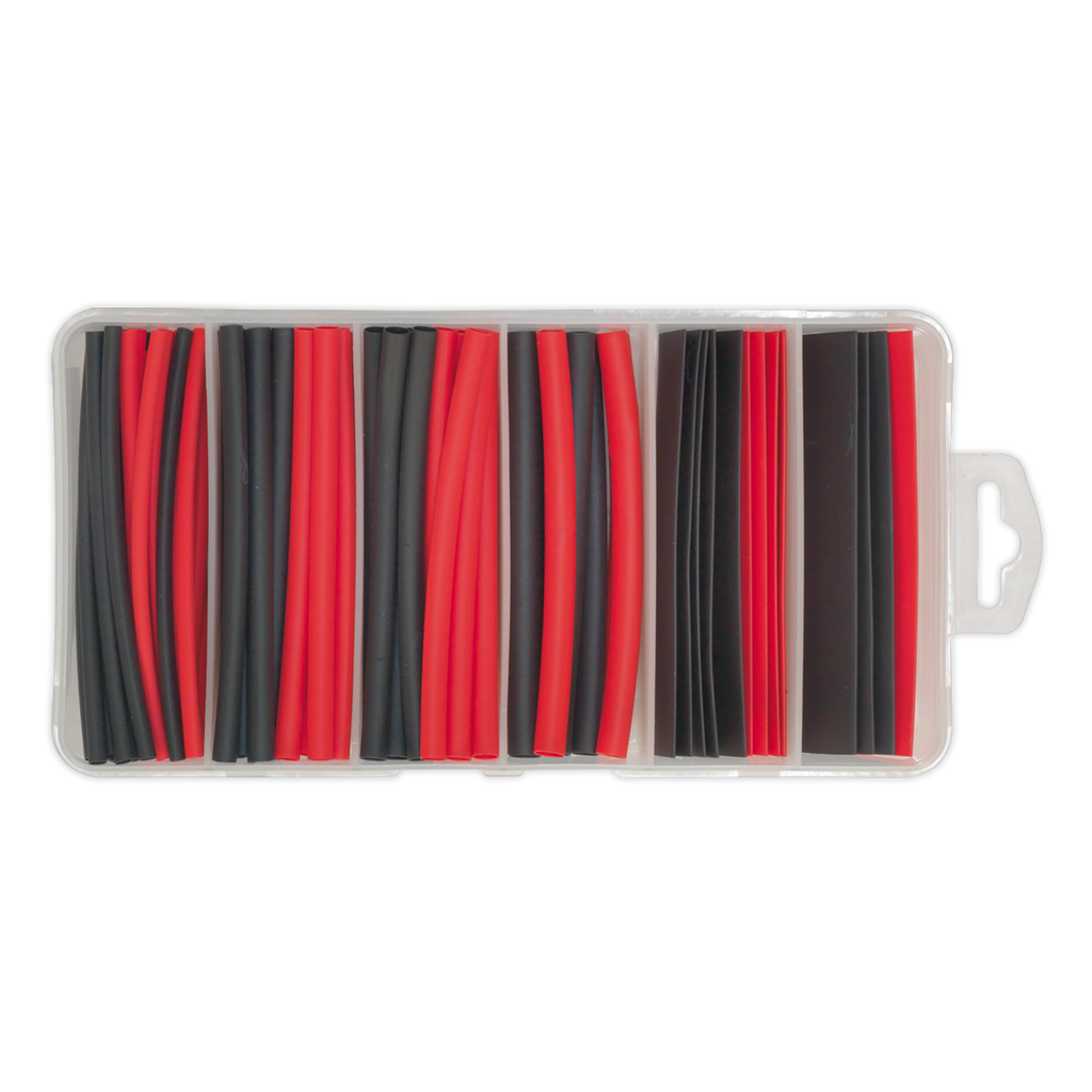 Heat Shrink Tubing Assortment 100mm 95pc - Black & Red HST100BR