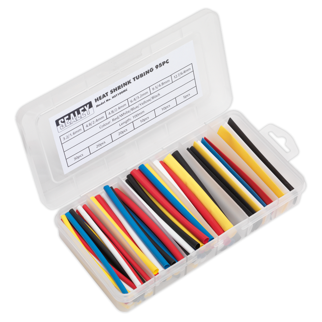 Heat Shrink Tubing Assortment 100mm 95pc - Mixed Colours HST100MC