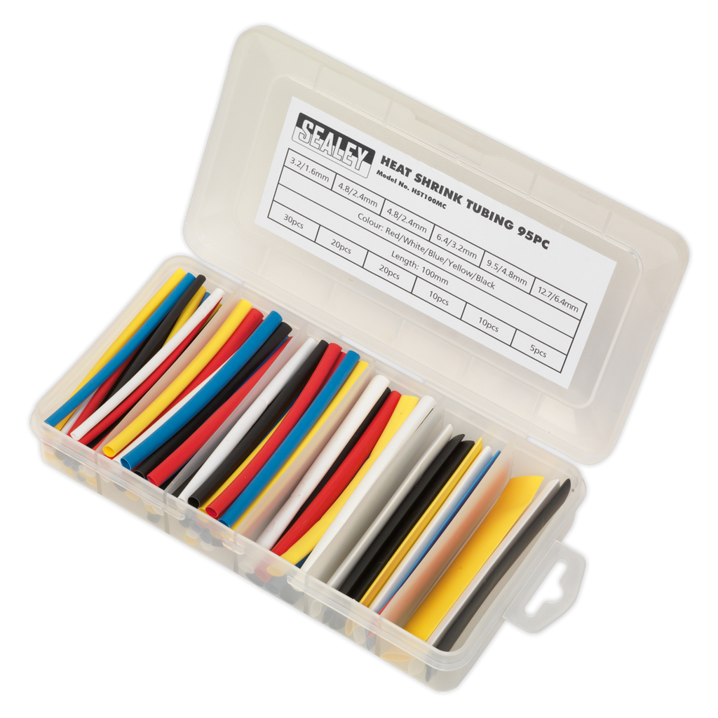 Heat Shrink Tubing Assortment 100mm 95pc - Mixed Colours HST100MC