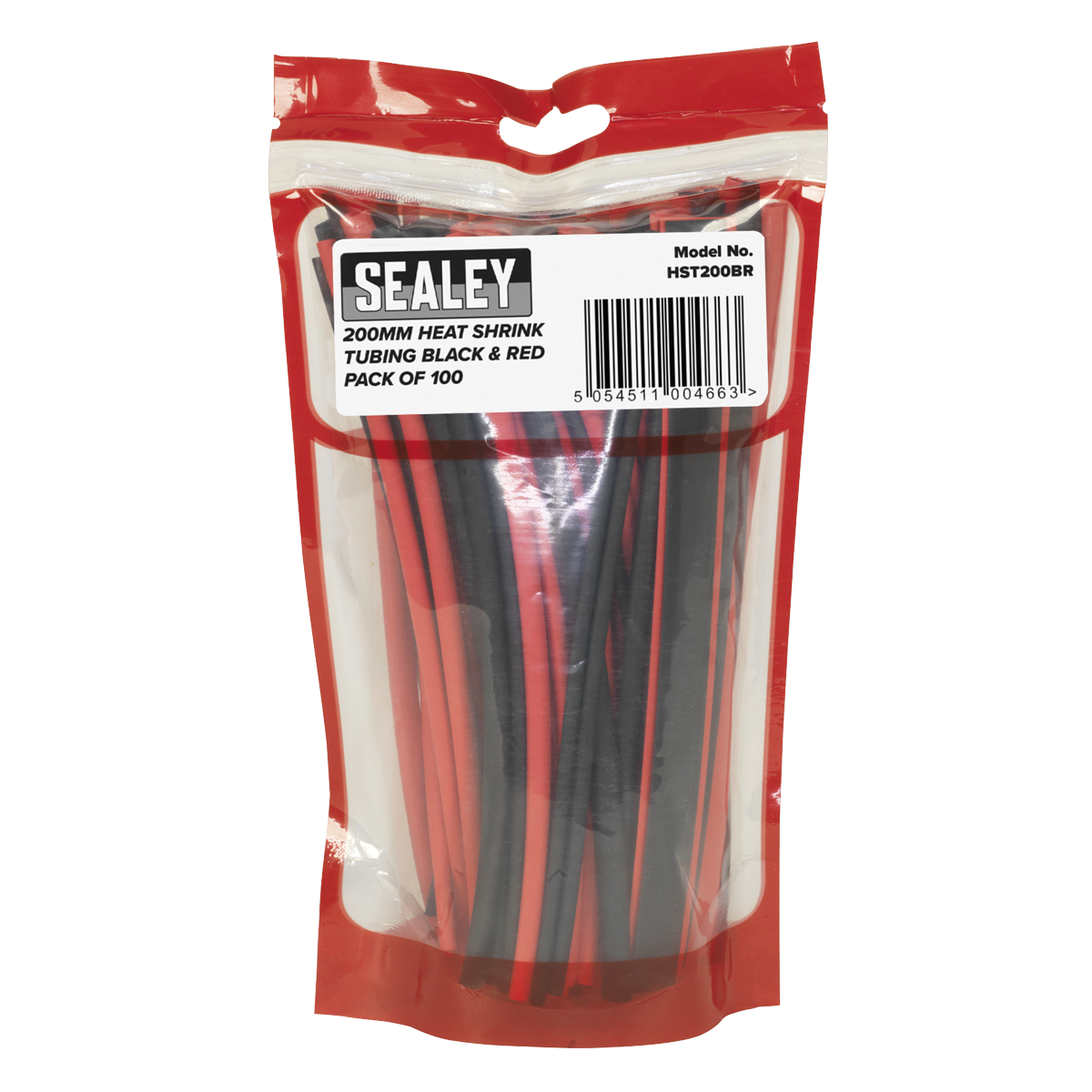 Heat Shrink Tubing 200mm 100pc - Black & Red HST200BR