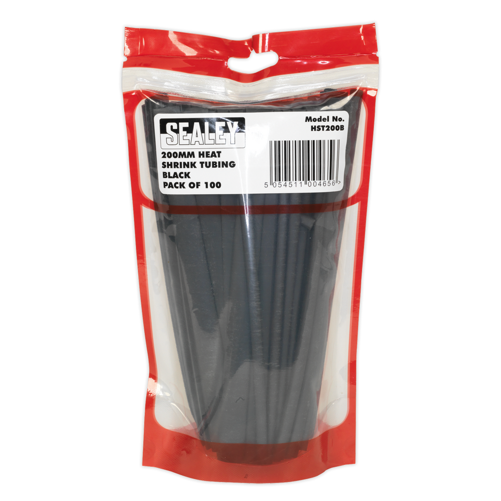 Heat Shrink Tubing 200mm 100pc - Black HST200B