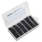 Heat Shrink Tubing Assortment 50 & 100mm 180pc - Black HST501B