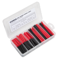 Heat Shrink Tubing Assortment 50 & 100mm 180pc - Black & Red HST501BR