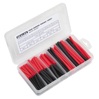Heat Shrink Tubing Assortment 50 & 100mm 180pc - Black & Red HST501BR