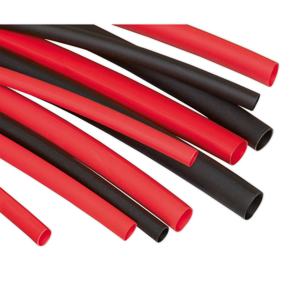 Heat Shrink Tubing Assortment 50 & 100mm 180pc - Black & Red HST501BR