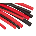 Heat Shrink Tubing Assortment 50 & 100mm 180pc - Black & Red HST501BR