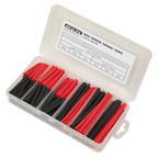 Heat Shrink Tubing Assortment 50 & 100mm 180pc - Black & Red HST501BR
