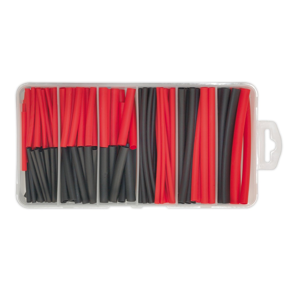 Heat Shrink Tubing Assortment 50 & 100mm 180pc - Black & Red HST501BR