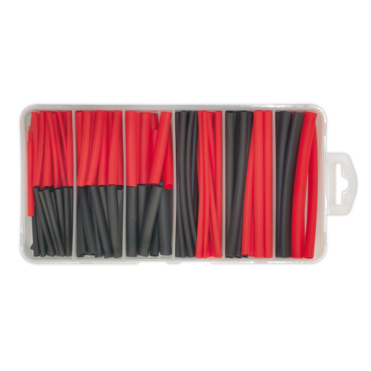 Heat Shrink Tubing Assortment 50 & 100mm 180pc - Black & Red HST501BR
